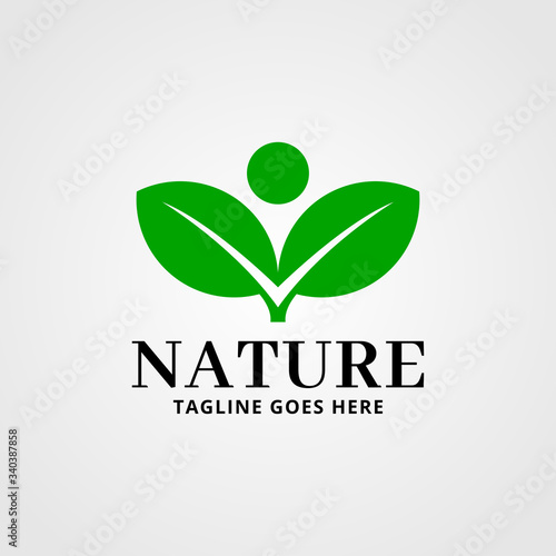creative nature logo vector template