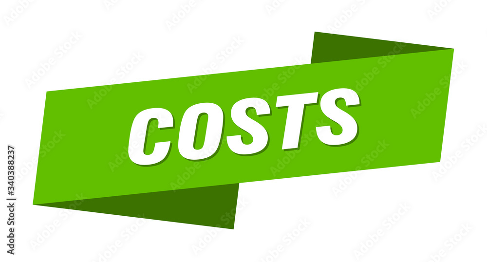 costs banner template. costs ribbon label sign costs banner template. costs ribbon label sign