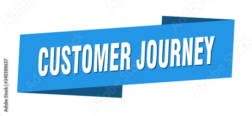 customer journey banner template. customer journey ribbon label sign