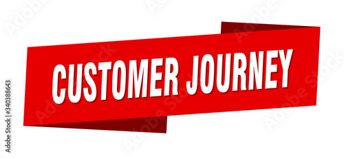 customer journey banner template. customer journey ribbon label sign