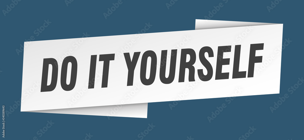 do it yourself banner template. do it yourself ribbon label sign