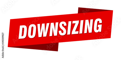 downsizing banner template. downsizing ribbon label sign