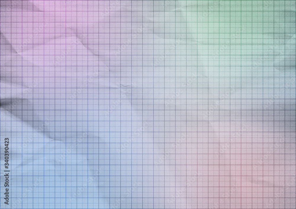 Pastel folded millimeter paper background texture Pastel folded millimeter paper background texture