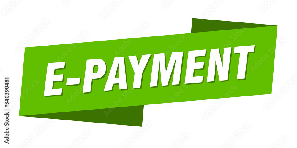 e-payment banner template. e-payment ribbon label sign e-payment banner template. e-payment ribbon label sign