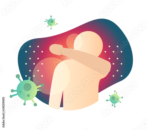 Sneeze - Use Elbow while Sneezing  - Icon