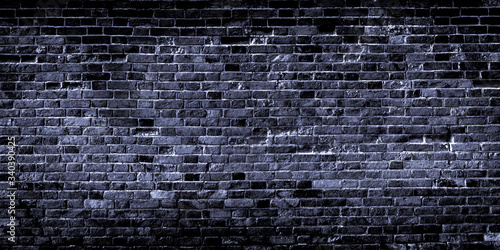 Black brick wall texture. Background for text or design