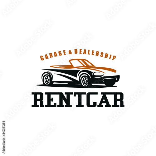 Used car logo vector design. Awesome a used car logo. A used car logotype.
