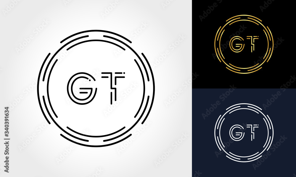 Initial Letter GT Creative Logo Design vector Template. Digital Luxury Letter GT logo Design Initial Letter GT Creative Logo Design vector Template. Digital Luxury Letter GT logo Design