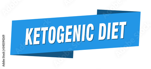 ketogenic diet banner template. ketogenic diet ribbon label sign