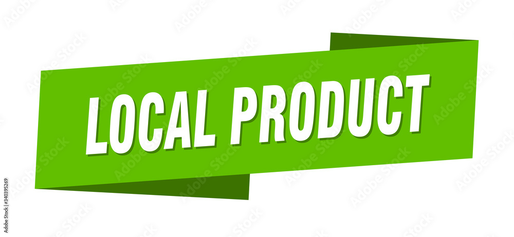 local product banner template. local product ribbon label sign