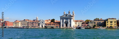 Panorama of Venice in the summer. Italy.