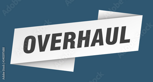 overhaul banner template. overhaul ribbon label sign