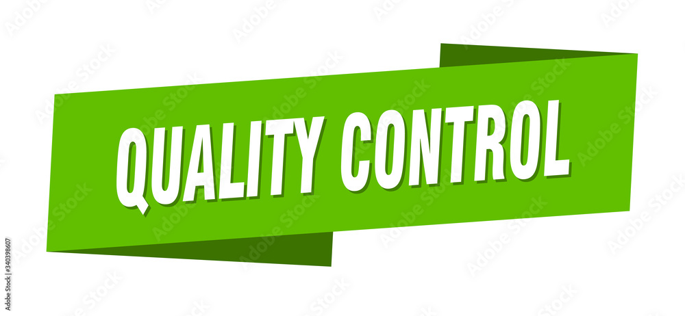 quality control banner template. quality control ribbon label sign quality control banner template. quality control ribbon label sign