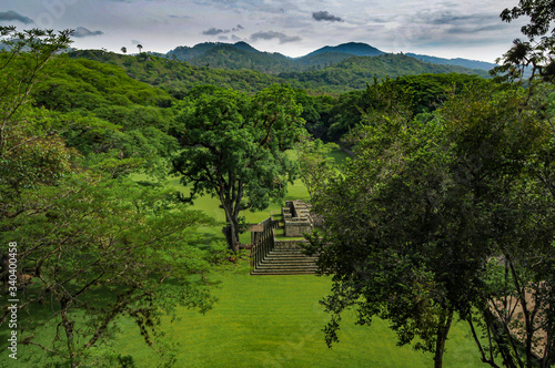 Copán Ruinas copan ruins Honduras aerial mayan pyramid 2