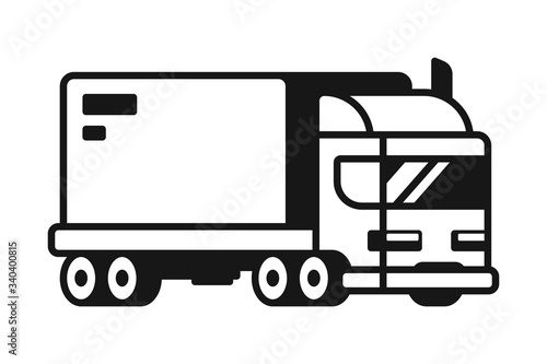 Truck delivery vector illustration isolated on background