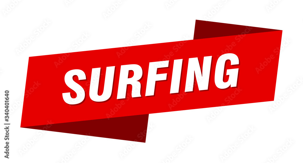 surfing banner template. surfing ribbon label sign surfing banner template. surfing ribbon label sign