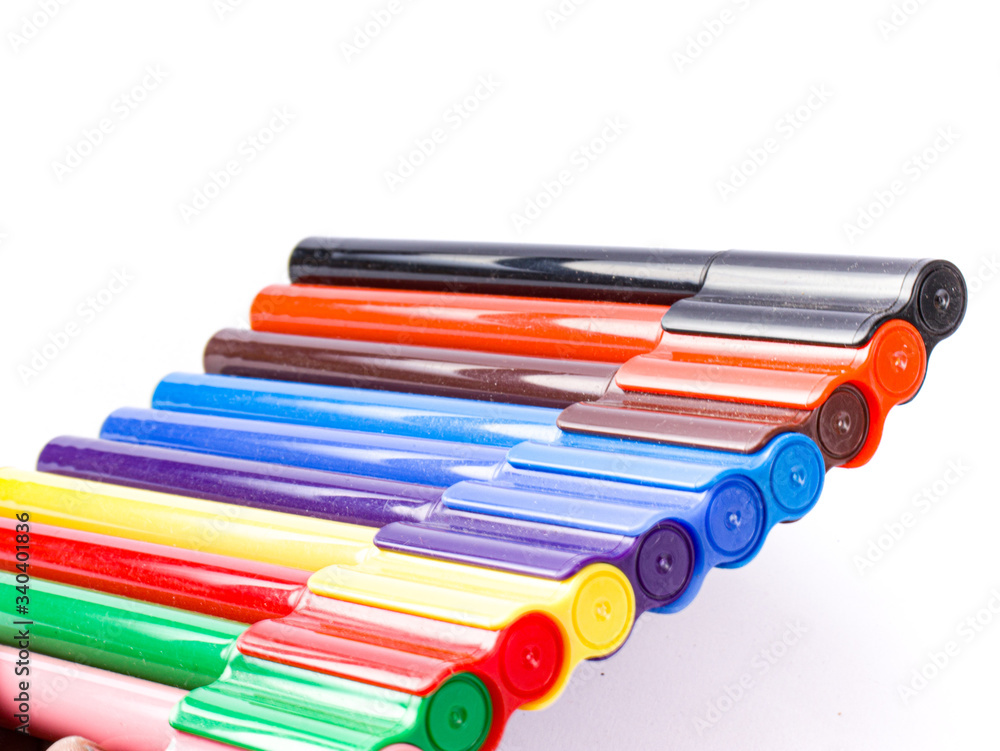 colourful sketch pen set isolated stock image.
colourful sketch pen set isolated stock image.