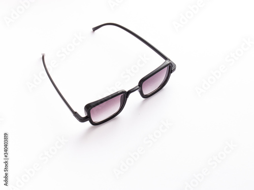 rectangular sunglass frame isolated stock image.