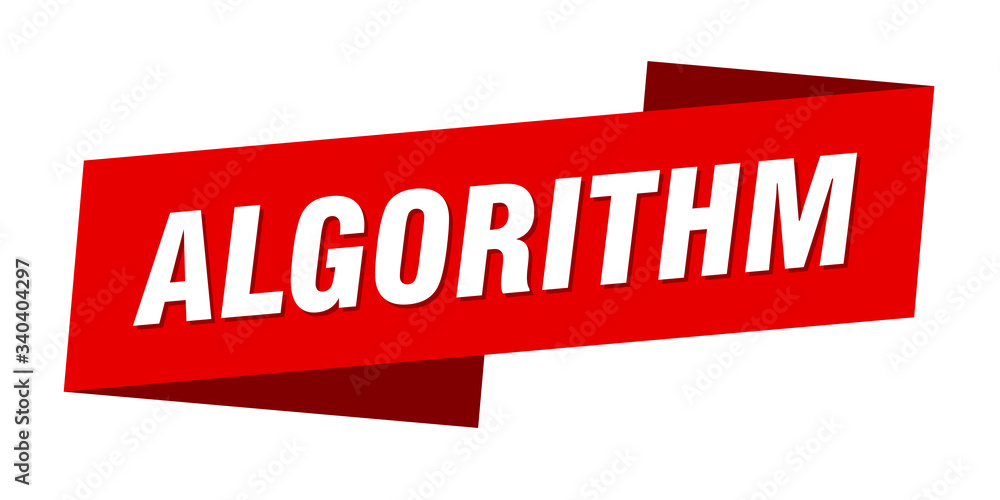 algorithm banner template. algorithm ribbon label sign algorithm banner template. algorithm ribbon label sign