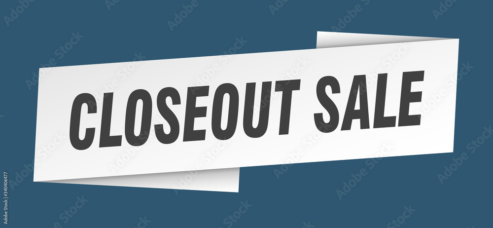 closeout sale banner template. closeout sale ribbon label sign closeout sale banner template. closeout sale ribbon label sign