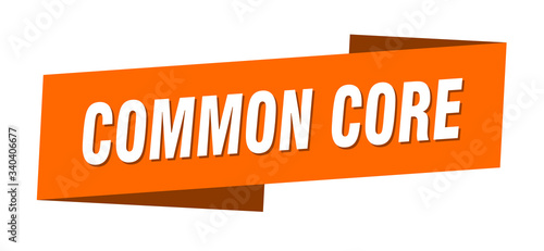 common core banner template. common core ribbon label sign