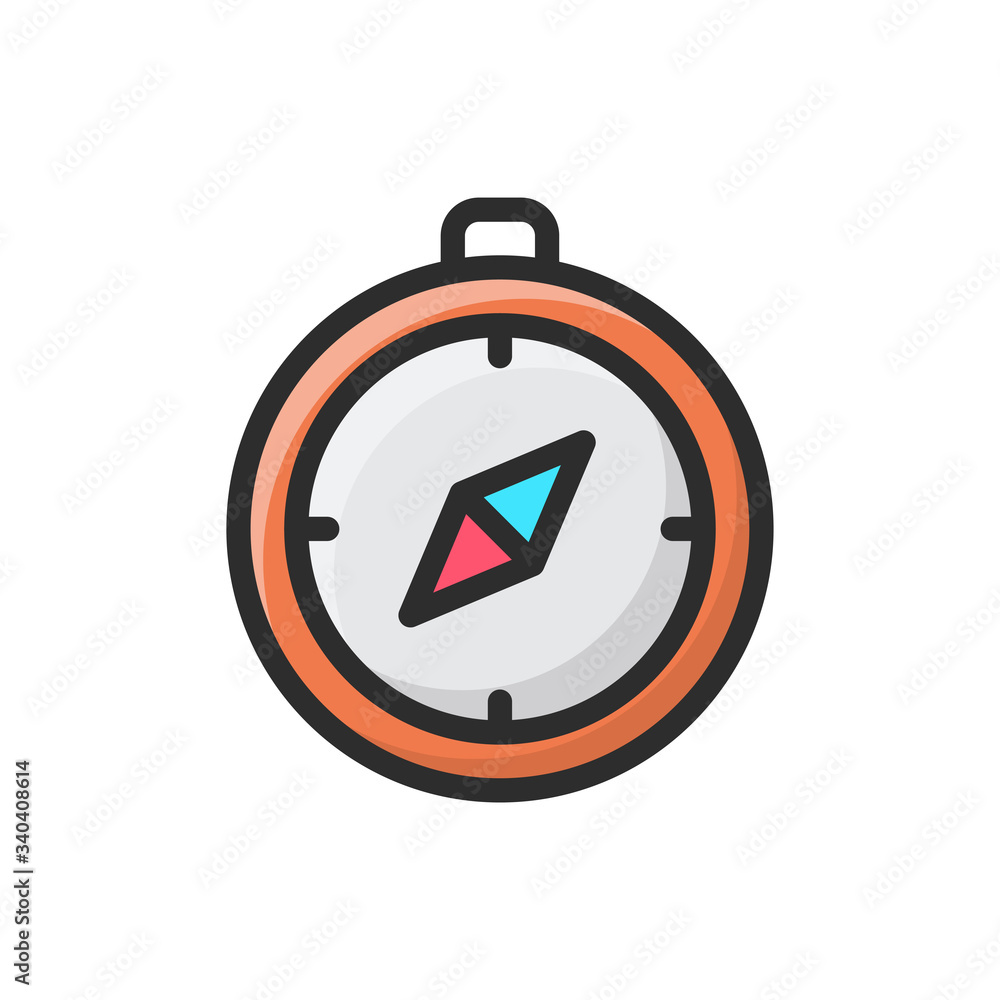 Compass Vector Icon Compass Vector Icon