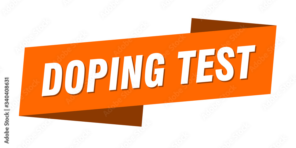 doping test banner template. doping test ribbon label sign doping test banner template. doping test ribbon label sign