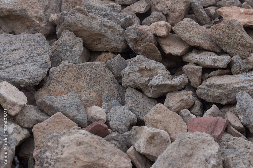A pile of stones. Cairn