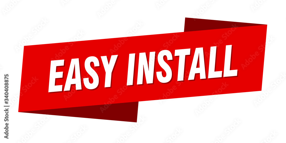 easy install banner template. easy install ribbon label sign easy install banner template. easy install ribbon label sign