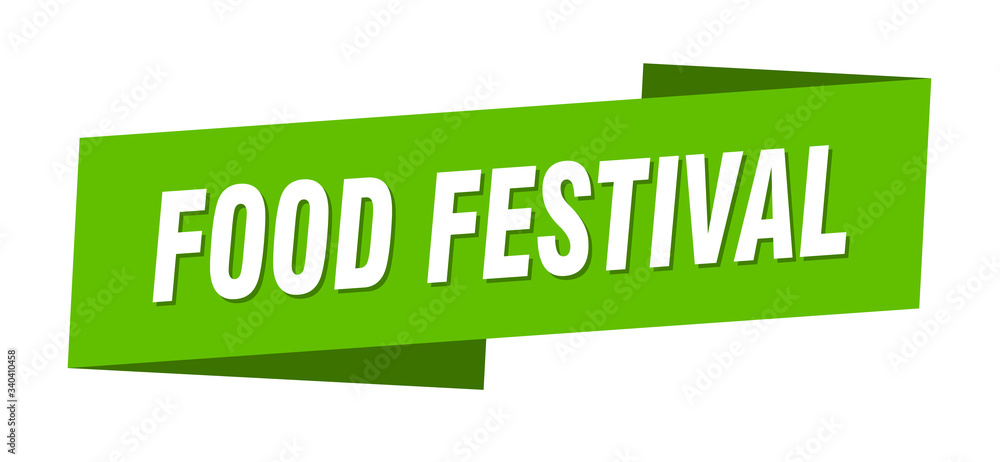 food festival banner template. food festival ribbon label sign food festival banner template. food festival ribbon label sign