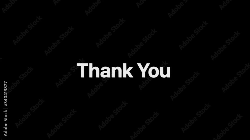 Outline Effect over a white ThankYou word that then fills with flat plain white on an animated typographic 4k text composition with black background. Outline Effect over a white ThankYou word that then fills with flat plain white on an animated typographic 4k text composition with black background.