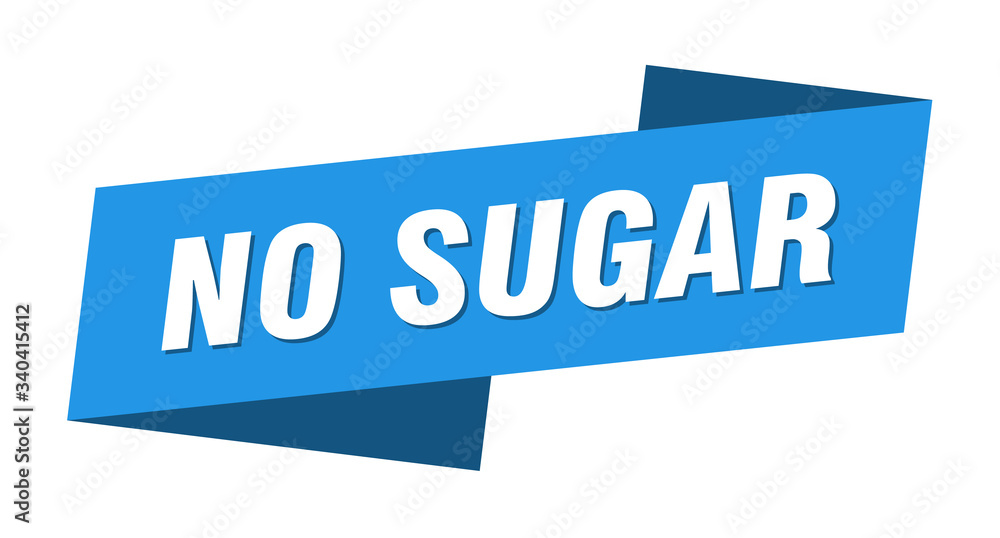 no sugar banner template. no sugar ribbon label sign