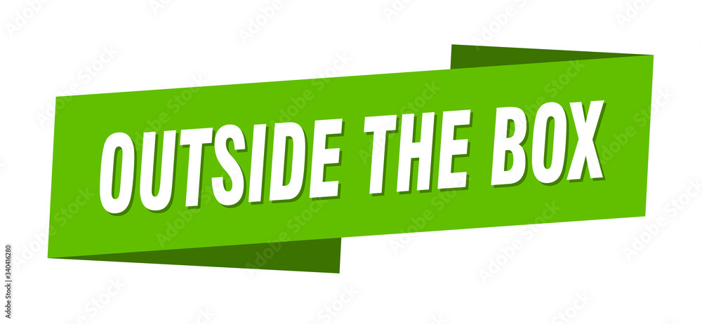 outside the box banner template. outside the box ribbon label sign outside the box banner template. outside the box ribbon label sign