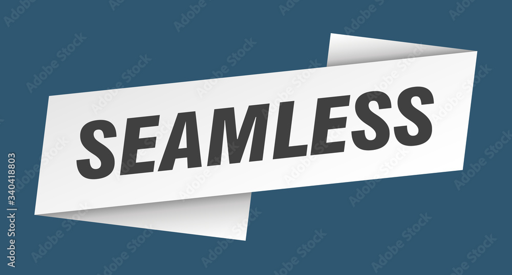 seamless banner template. seamless ribbon label sign seamless banner template. seamless ribbon label sign