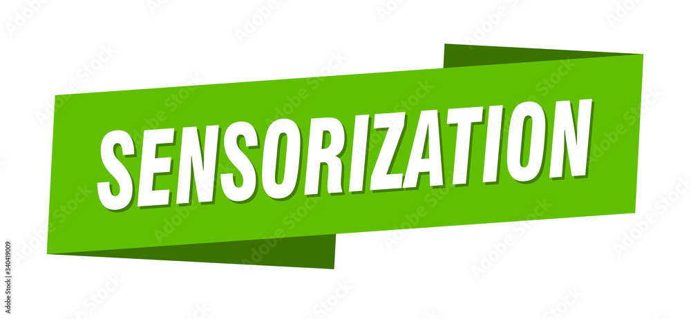 sensorization banner template. sensorization ribbon label sign sensorization banner template. sensorization ribbon label sign