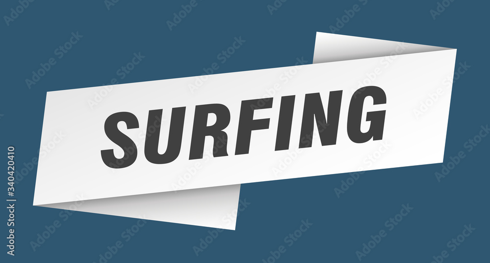 surfing banner template. surfing ribbon label sign surfing banner template. surfing ribbon label sign