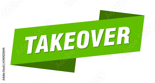 takeover banner template. takeover ribbon label sign