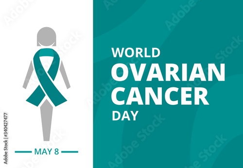 world ovarian cancer day vector graphics