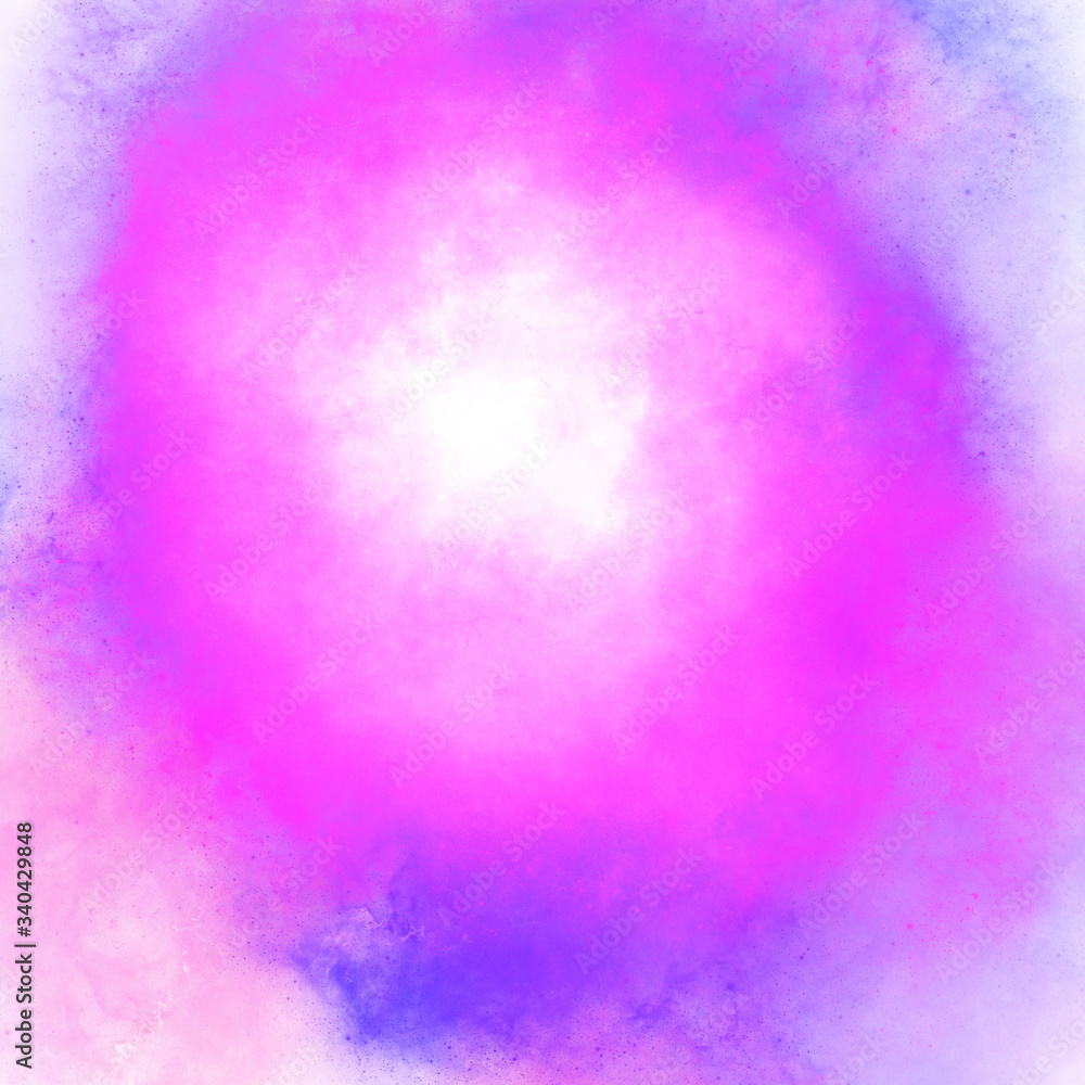 Purple pink violet stains of watercolor paint with a gradient. Abstract backdrop wallpaper background, beautiful texture stains of paint