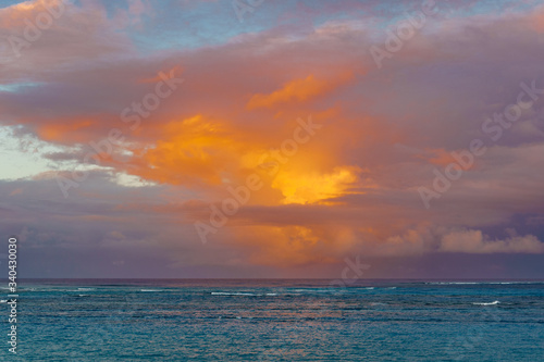 Golden Hour Clouds over Grace Bay  Providenciales  Turks and Caicos