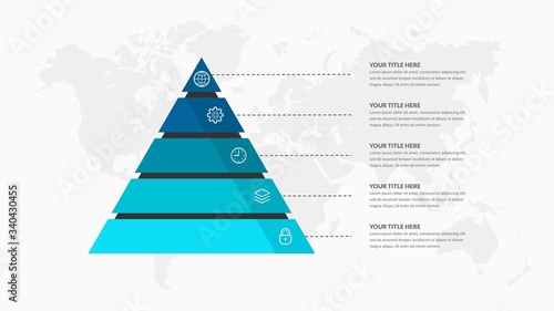 Abstract Business Infographic Element Premium Vector