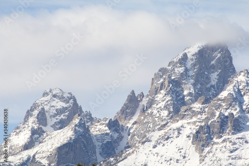 Wallpaper Mural Snow and lovely morning light in Jackson, Wyoming. Torontodigital.ca