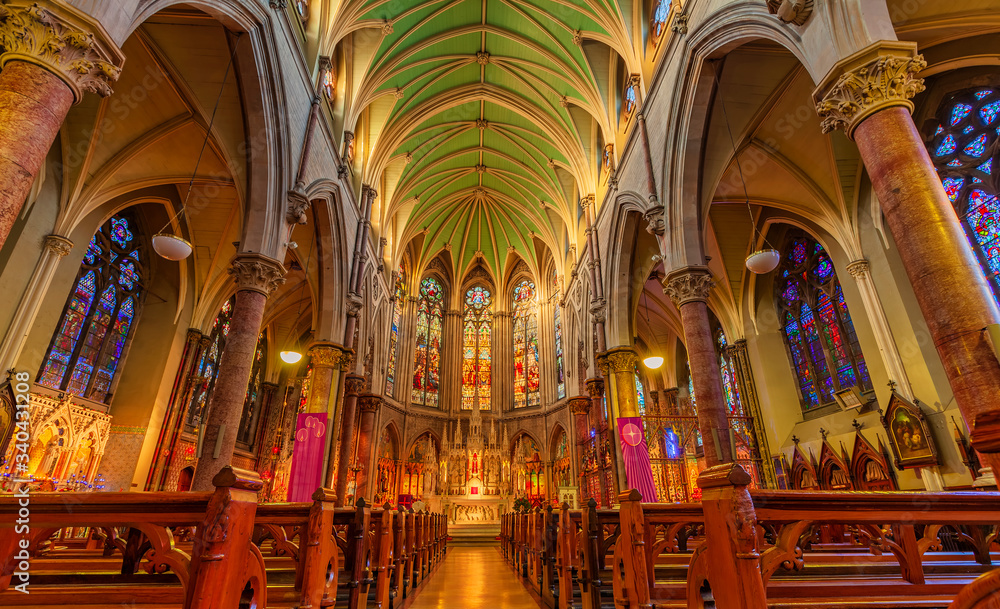 Fototapeta premium Dublin. Ireland 2.3.2020 Saint Augustine & Saint John The Baptist Catholic Church, Dublin Ireland