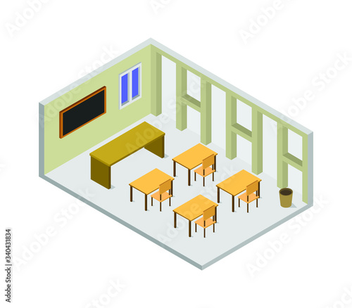 isometric school room