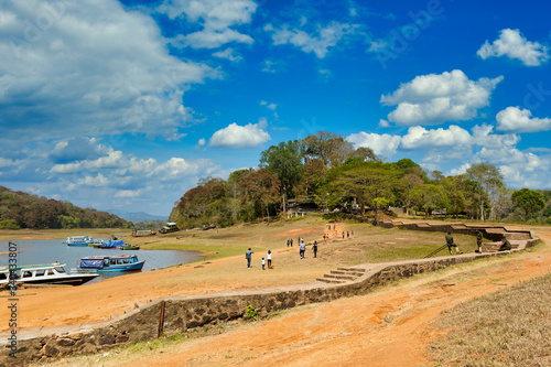 View of the Skyline and the landscape in Periyar National Park, Thekkady, Kerala