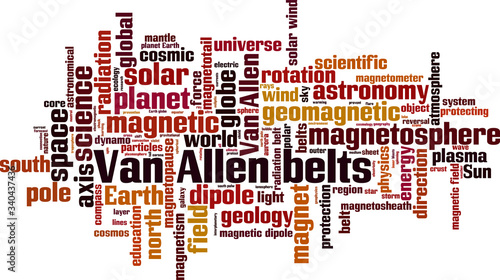 Van Allen belts word cloud