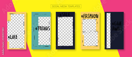 Mobile Stories Vector Collection.