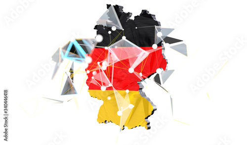 Map - Germany - 3D-Illustra...