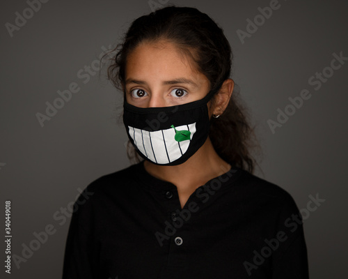 Shocked Girl with Social Distancing