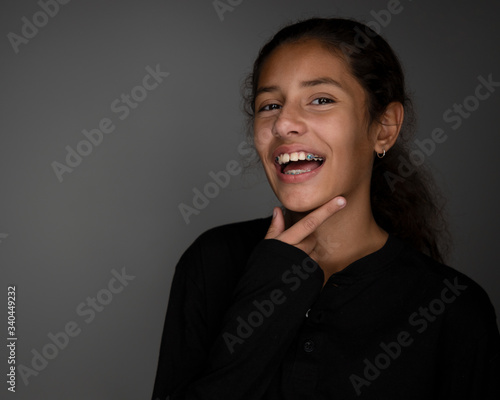 Girl Laughing and Up To No Good